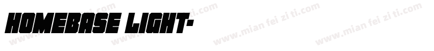 Homebase Light字体转换